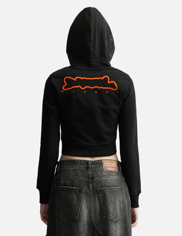 Shop Diesel F-slimmy-hood T-shirt With Crease-effect Print In Black