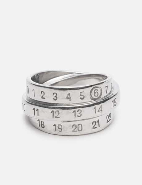 MM6 Maison Margiela Triple Logo Ring