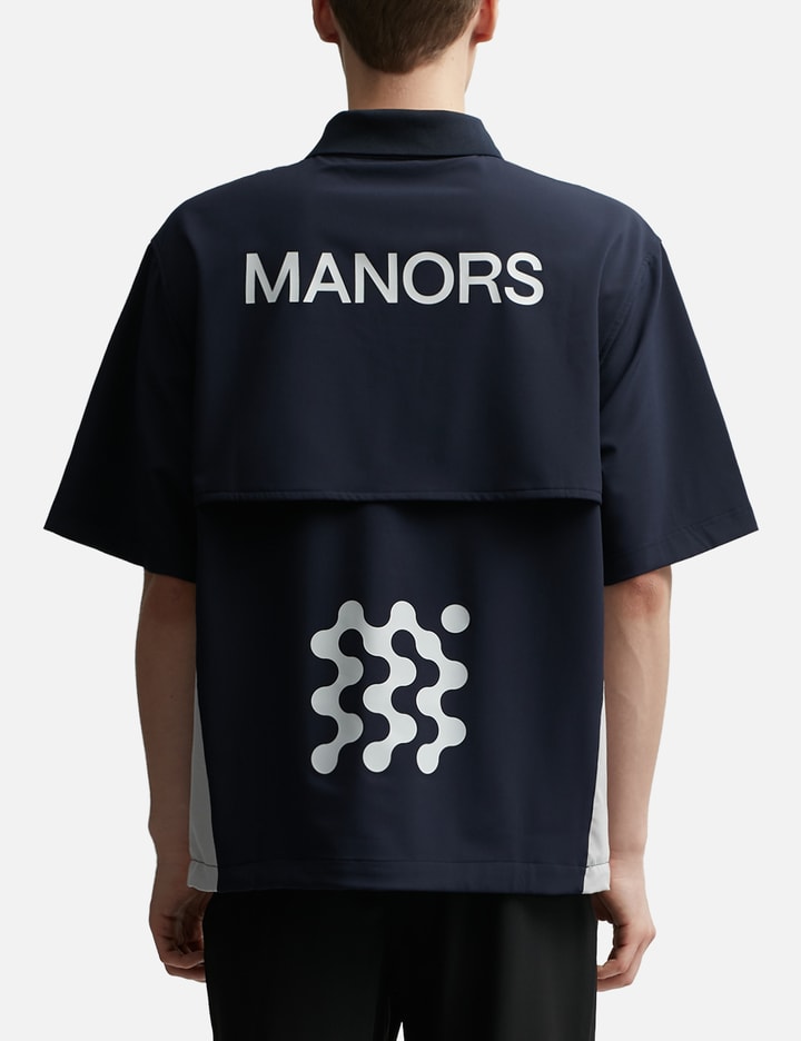 Shop Manors Golf Frontier Shooter Shirt In Blue