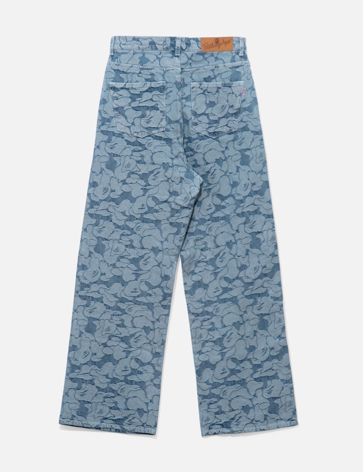 Shop Bape Solid Camo Jeans In Blue