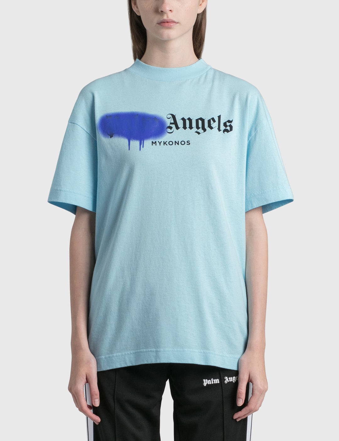 Blue Heart Hoodie Palm Angels Blue Spray Hoodie Palm Angels St