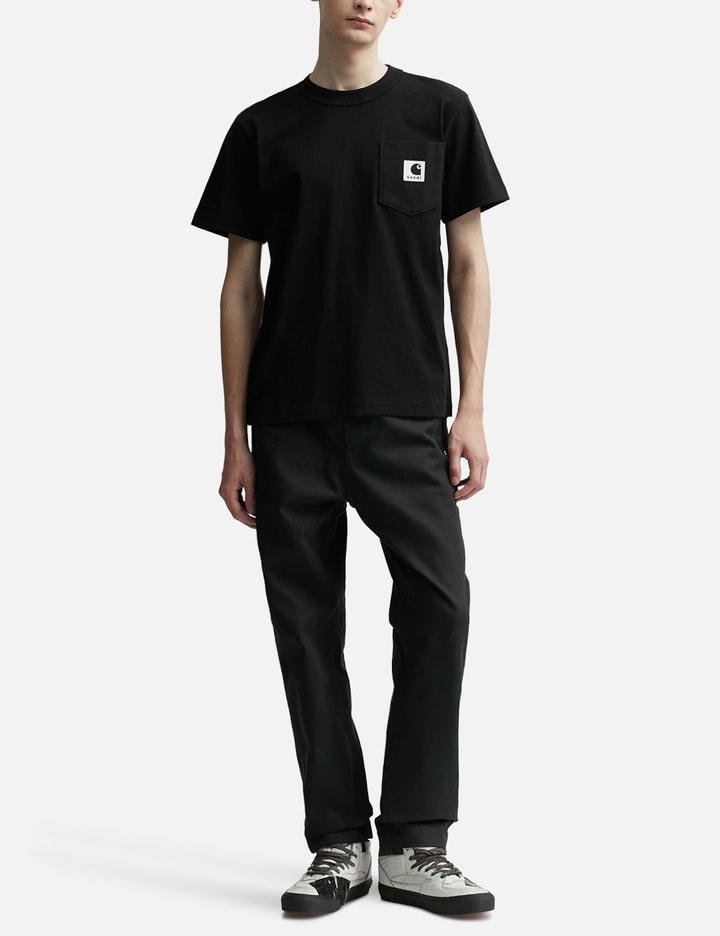 sacai Men's S Logo Split Seam T-Shirt Black