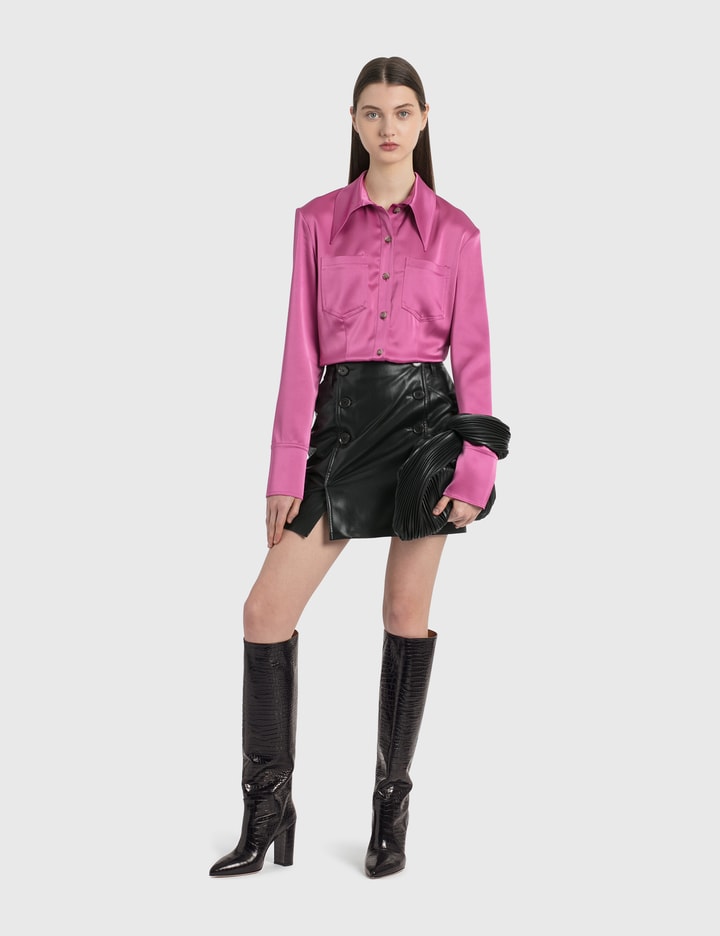 Bebe Vegan Leather Mini Skirt Placeholder Image