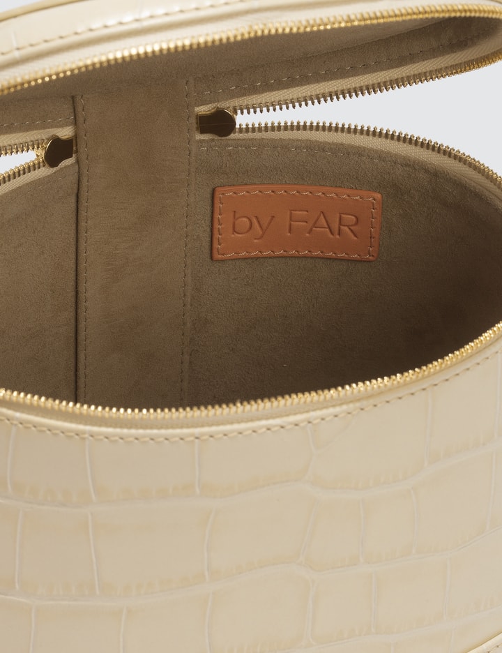 Mini Cream Croco Embossed Leather - BY FAR