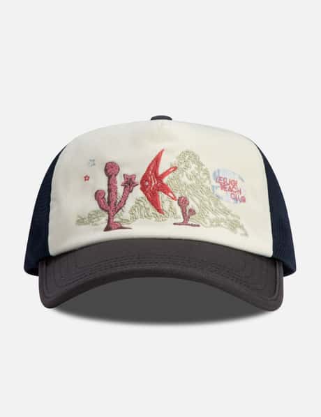 Lesugiatelier Embroidered mesh cap