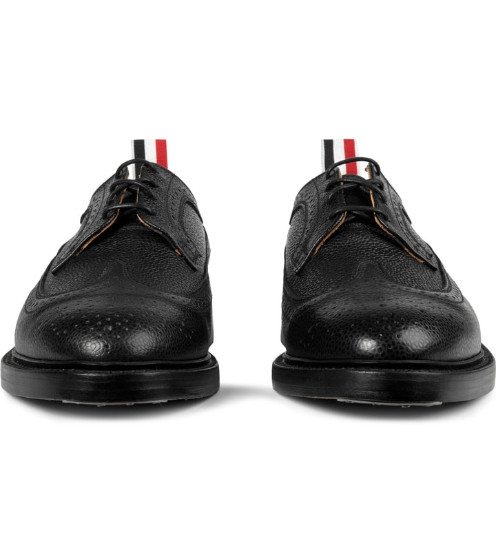 Black Leather Wingtip Brogues Shoes Placeholder Image