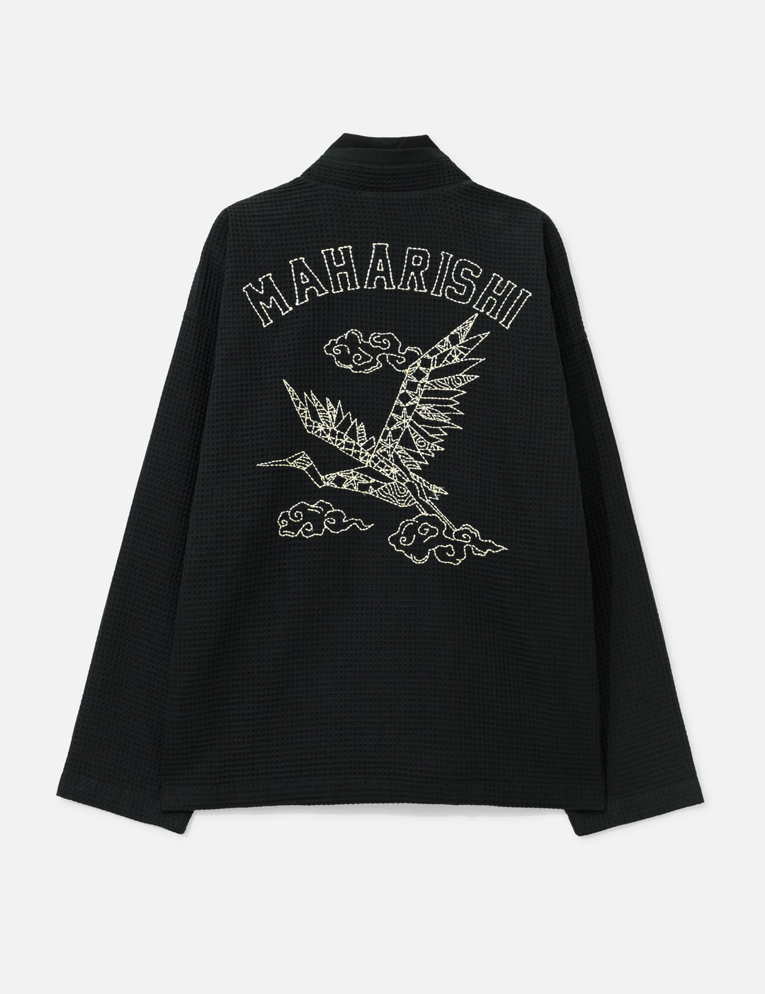 Embroidered Waffle Kimono Overshirt view 12