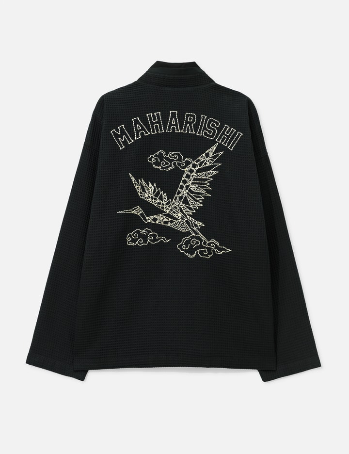 Embroidered Waffle Kimono Overshirt Placeholder Image