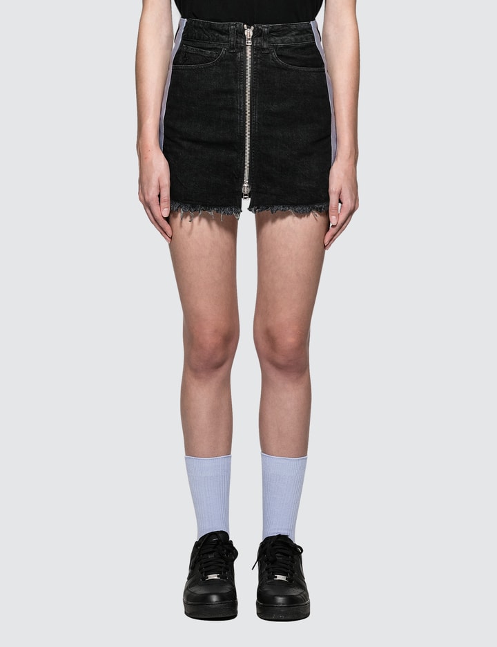 Cross Tape Denim Skirt Placeholder Image