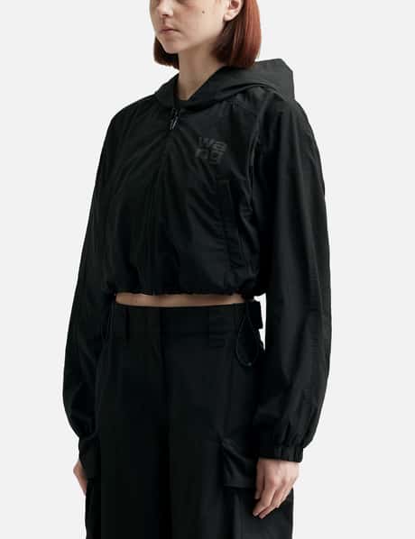 HOODED CROPPED ZIP JACKET view 7