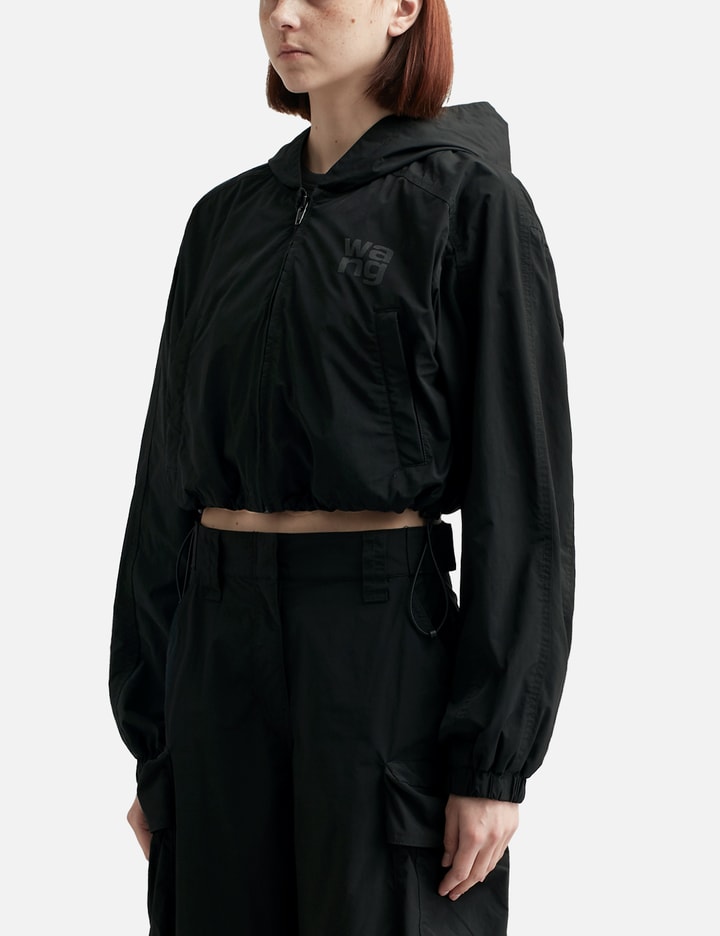 HOODED CROPPED ZIP JACKET Placeholder Image