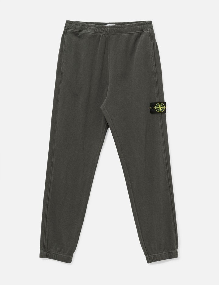 Stone Island Malfilé Cotton  Fleece 'Old' Effect Sweatpants