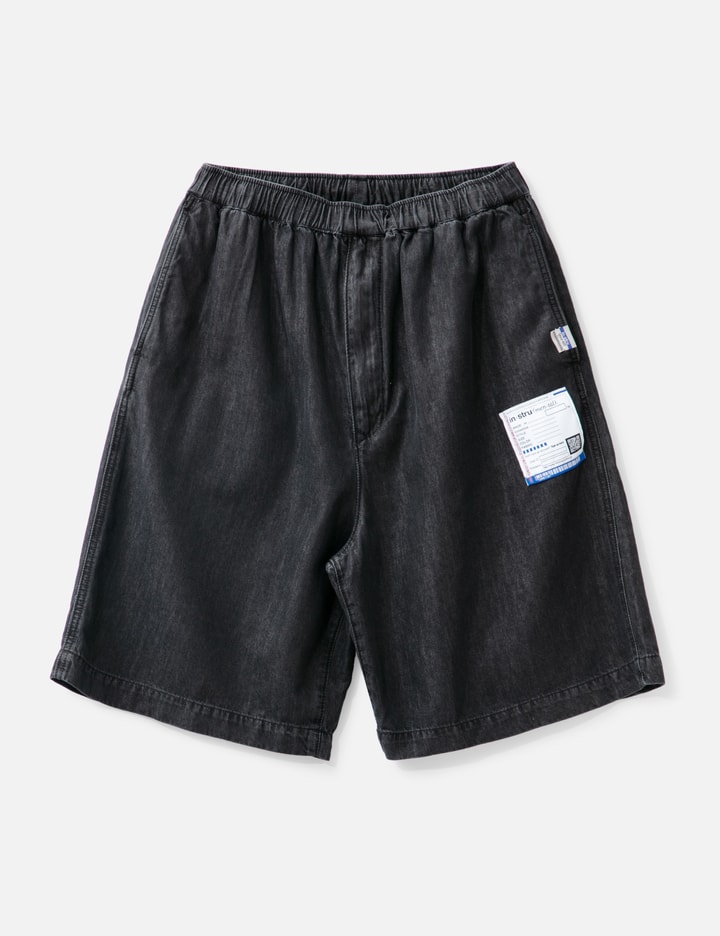 MIHARA WASHED BABY DENIM SHORTS Placeholder Image