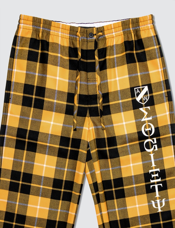 Luxe Plaid Pajama Pant with Screen Print Placeholder Image