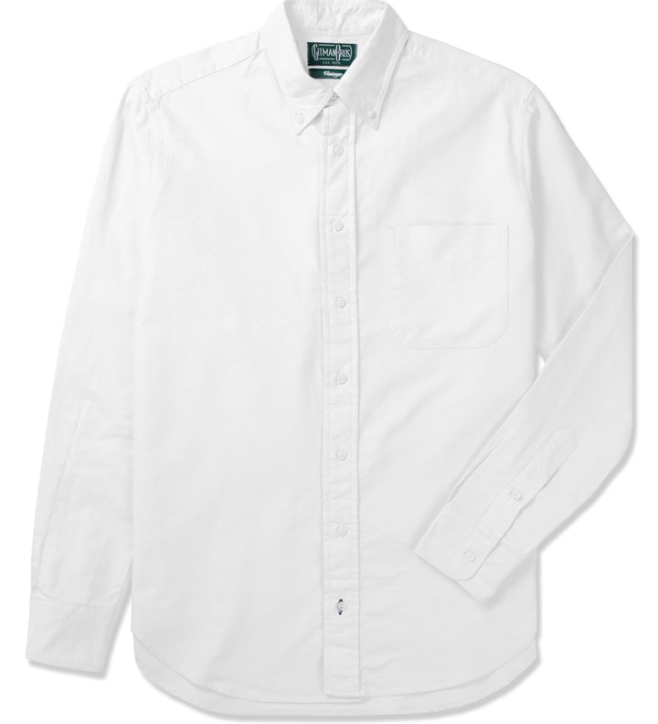 White Vintage Button Down Shirt Placeholder Image