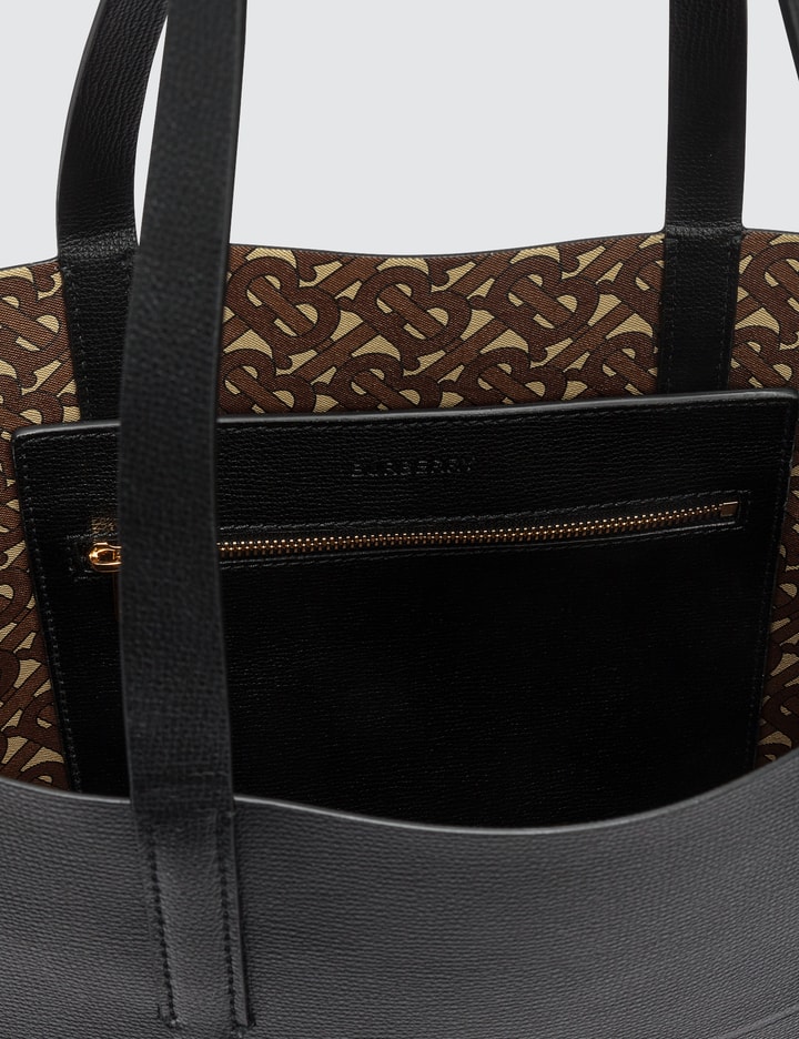 Burberry TB Embossed Monogram Tote Bag