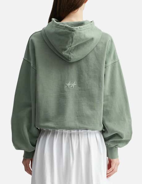 Pigment Dyed Green Icon Hoodie view 12