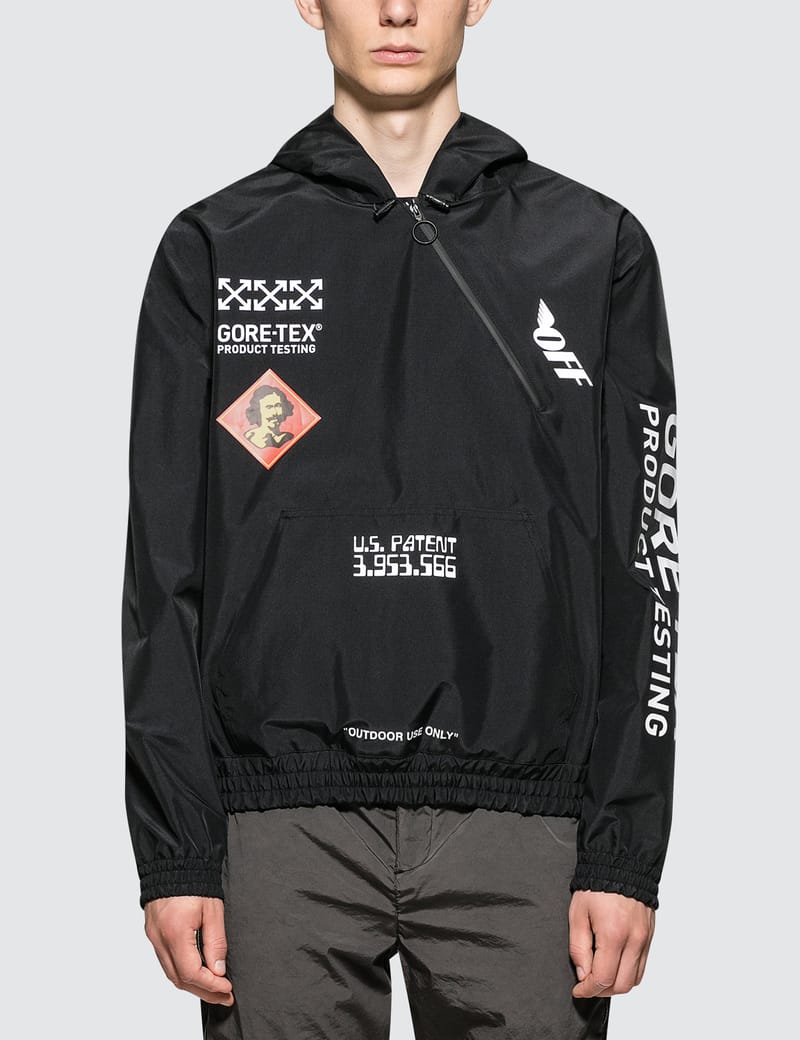 off white gore tex hoodie