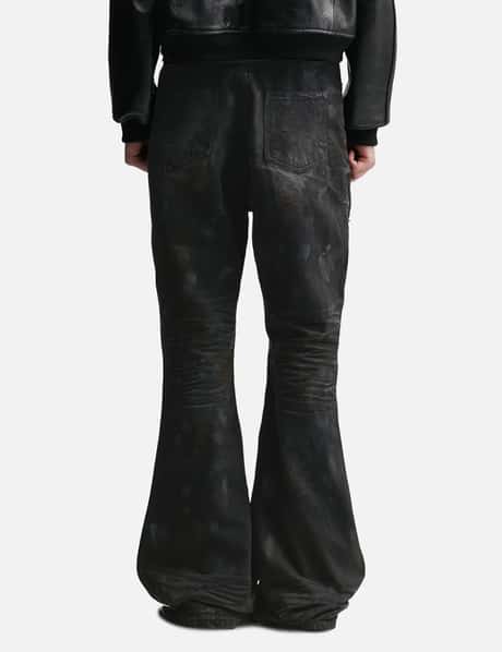 Undermycar - Mud Destroyed Wide Flare Jeans | HBX