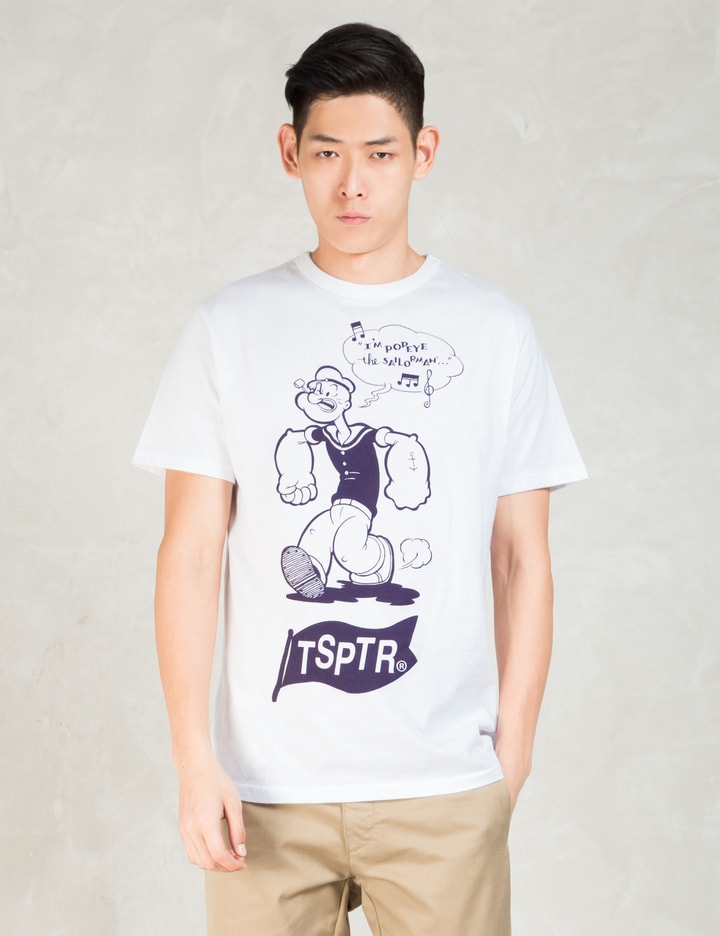 White Popeye The Sailor Man S/s T-shirt Placeholder Image