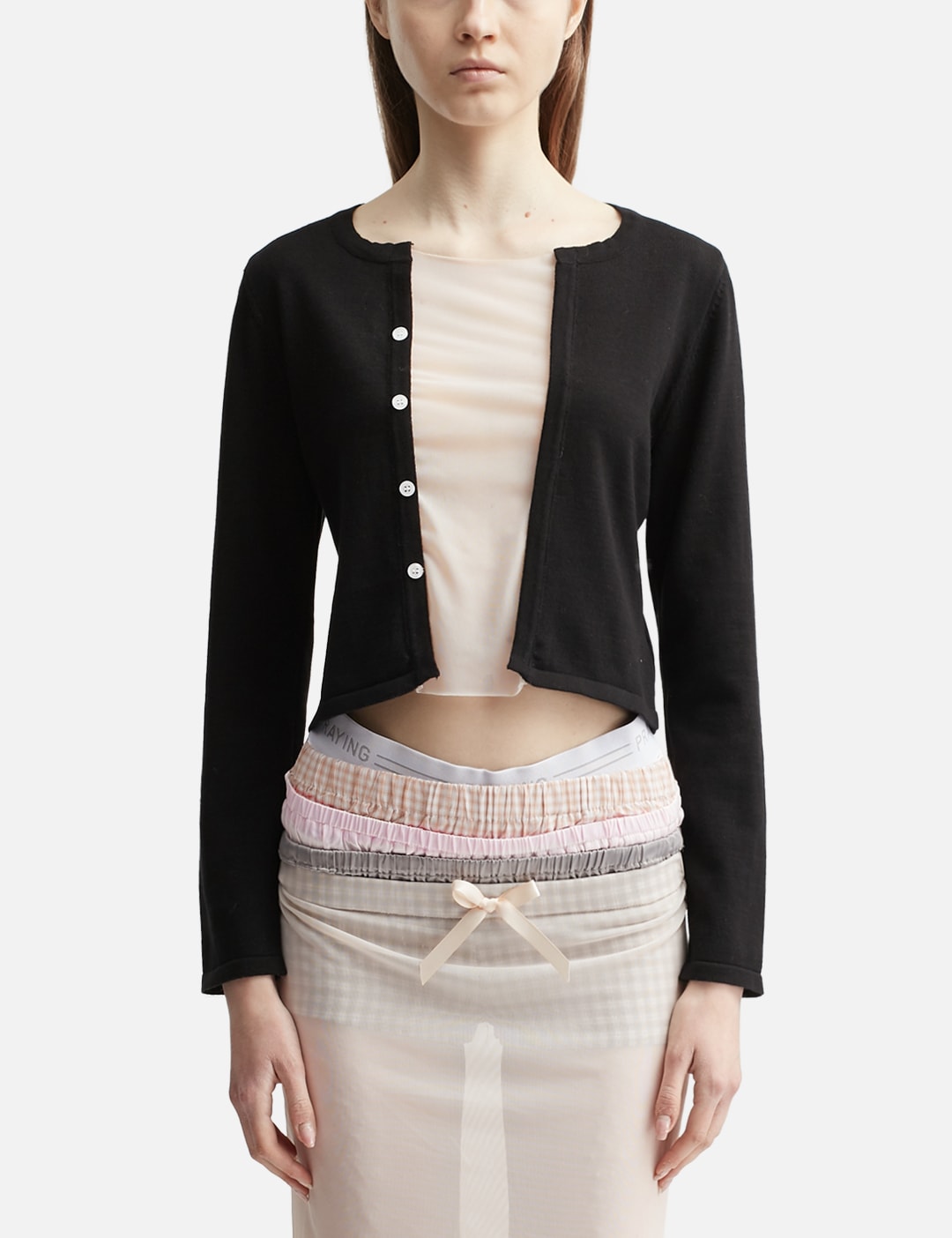 Mesh Layered Cardigan