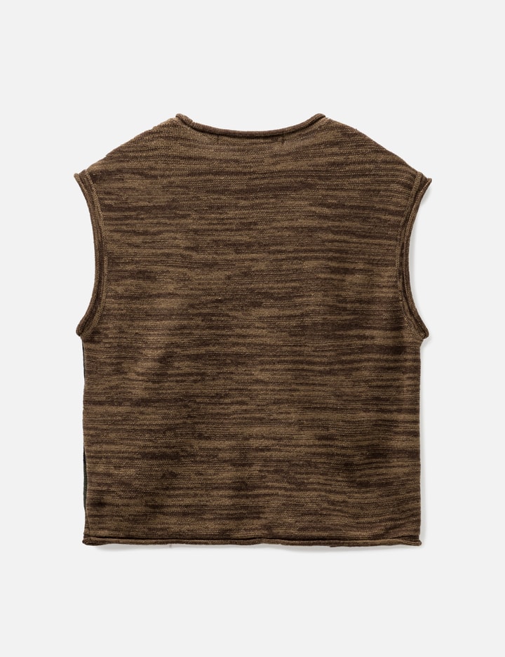 BLOTCH INTARSIA CREW-NECK VEST Placeholder Image