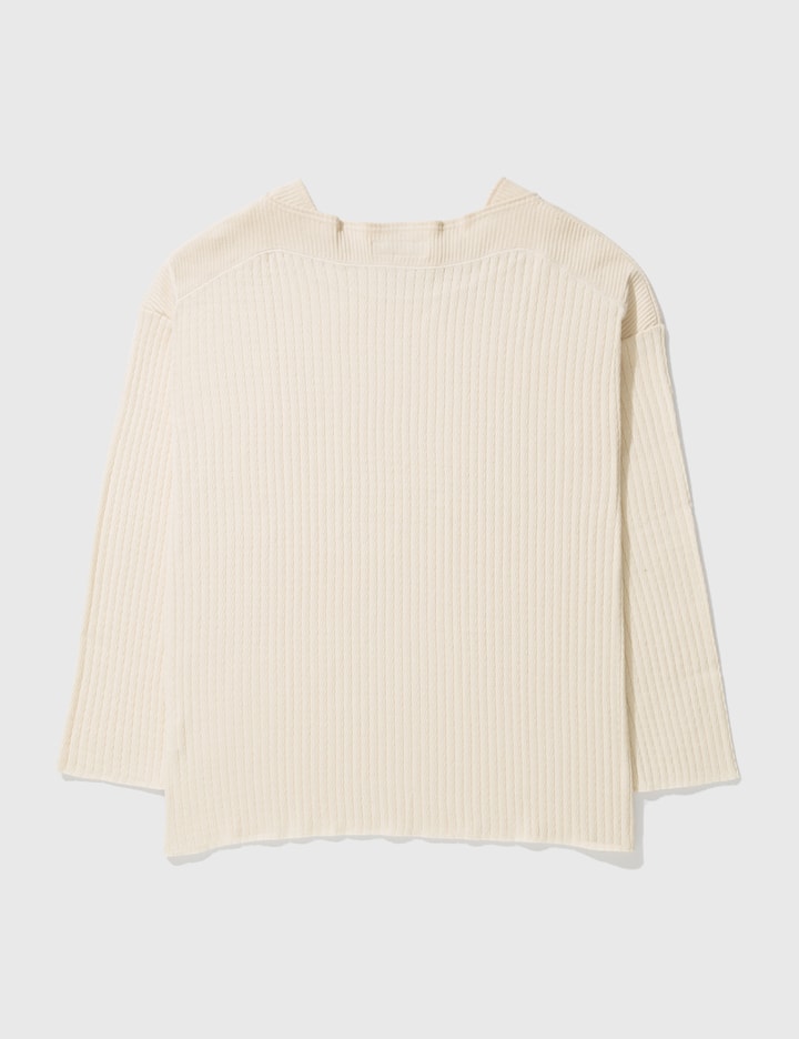 Boatneck Long Sleeve Waffle T-shirt Placeholder Image