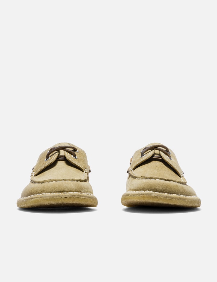 Ami Beige Cow Leather Boat Shoes