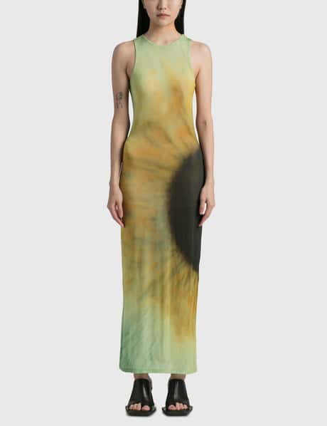neon green leopard print dress Green Animal Print Gold Button Gathered Midi Dress – AX Paris