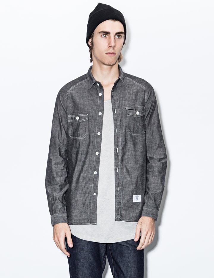 Black Bob L/S Chambray Work Shirt Placeholder Image