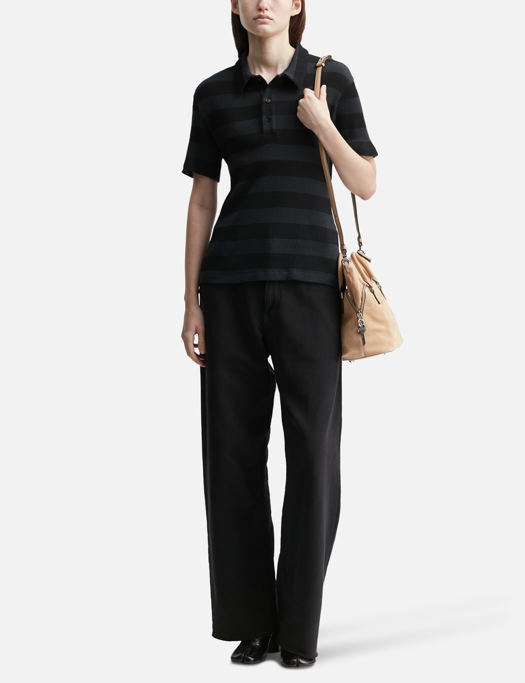 Ribbed Polo Top view 16