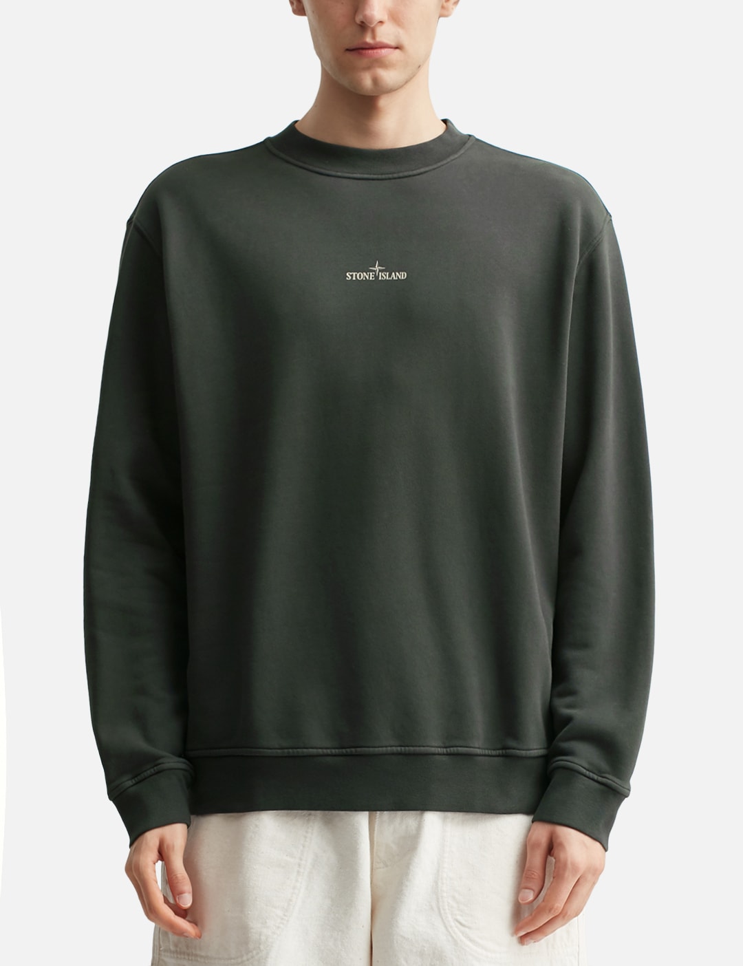 Cotton Fleece 'Industrial Four' Print Sweatshirt view 12