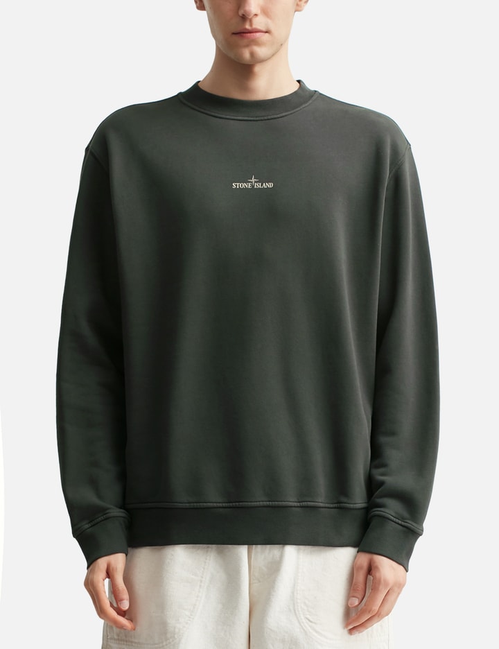 Cotton Fleece 'Industrial Four' Print Sweatshirt Placeholder Image