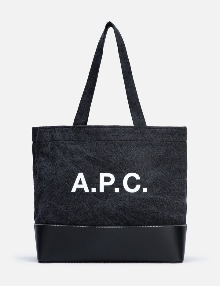 Shop Apc Axel Denim Tote Bag In Black