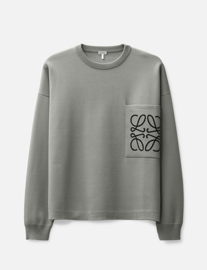 Loewe Anagram Sweater In Grey
