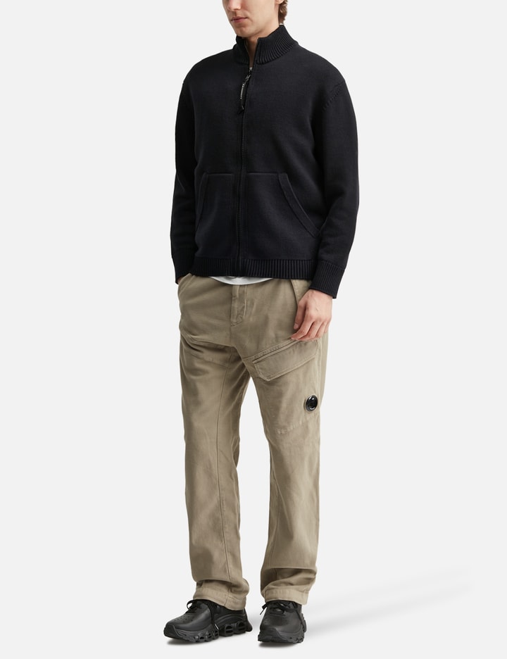 C.P. Company Cotton Mixed Zipped Cardigan