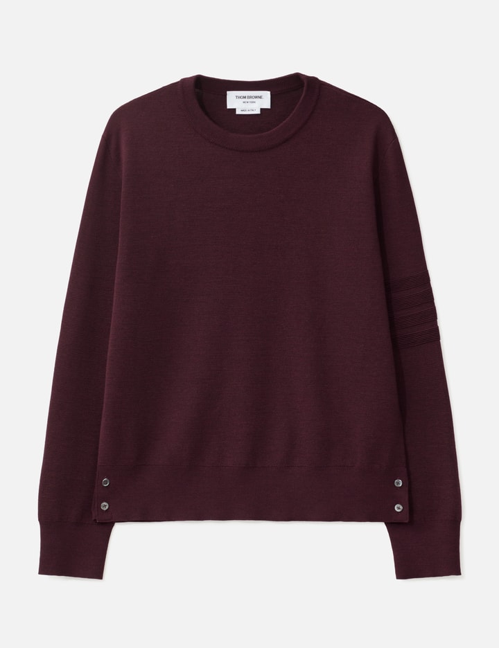 Thom Browne Ottoman Milano Stitch 4-Bar Bomber Pullover