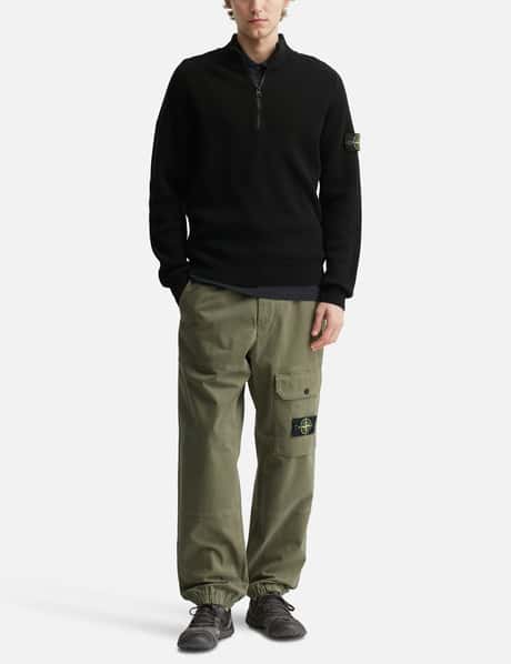 Organic Cotton Stretch Broken Twill 'old' Effect Cargo Trousers view 14
