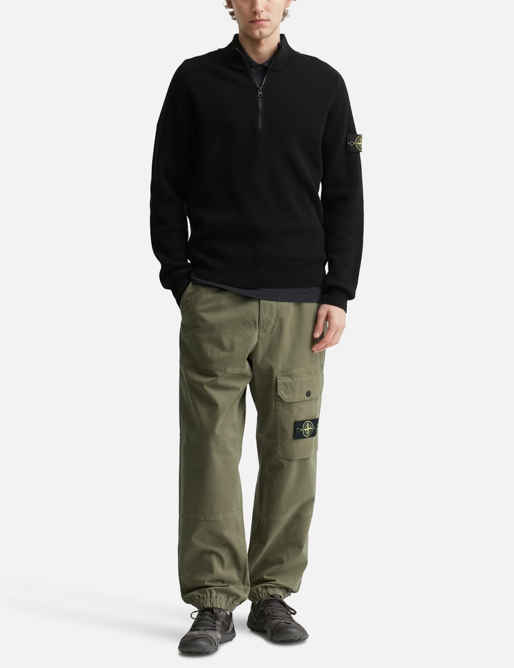 Stone Island Organic Cotton Stretch Broken Twill 'old' Effect Cargo Trousers