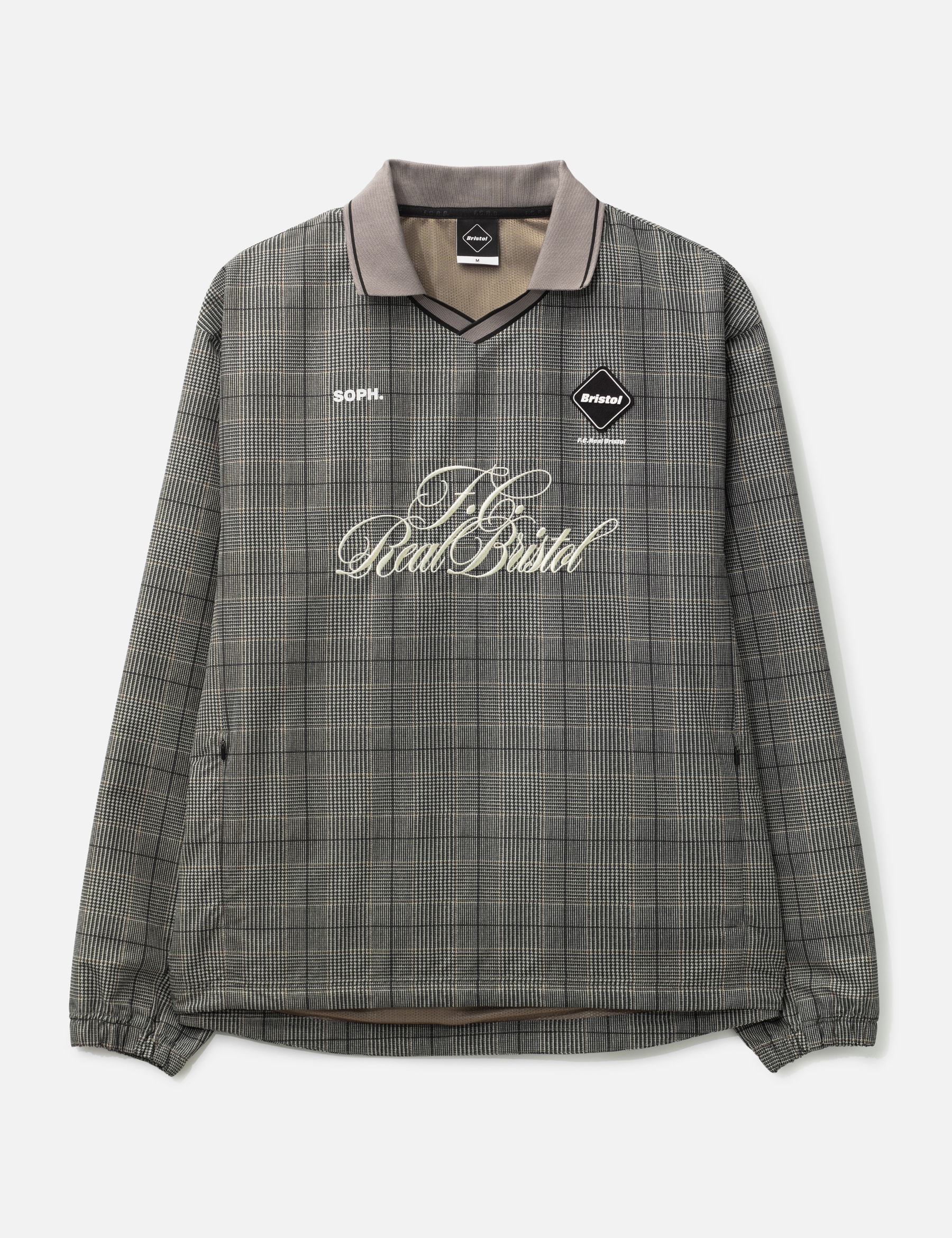 Plaid Practice Polo Collar Piste view 16