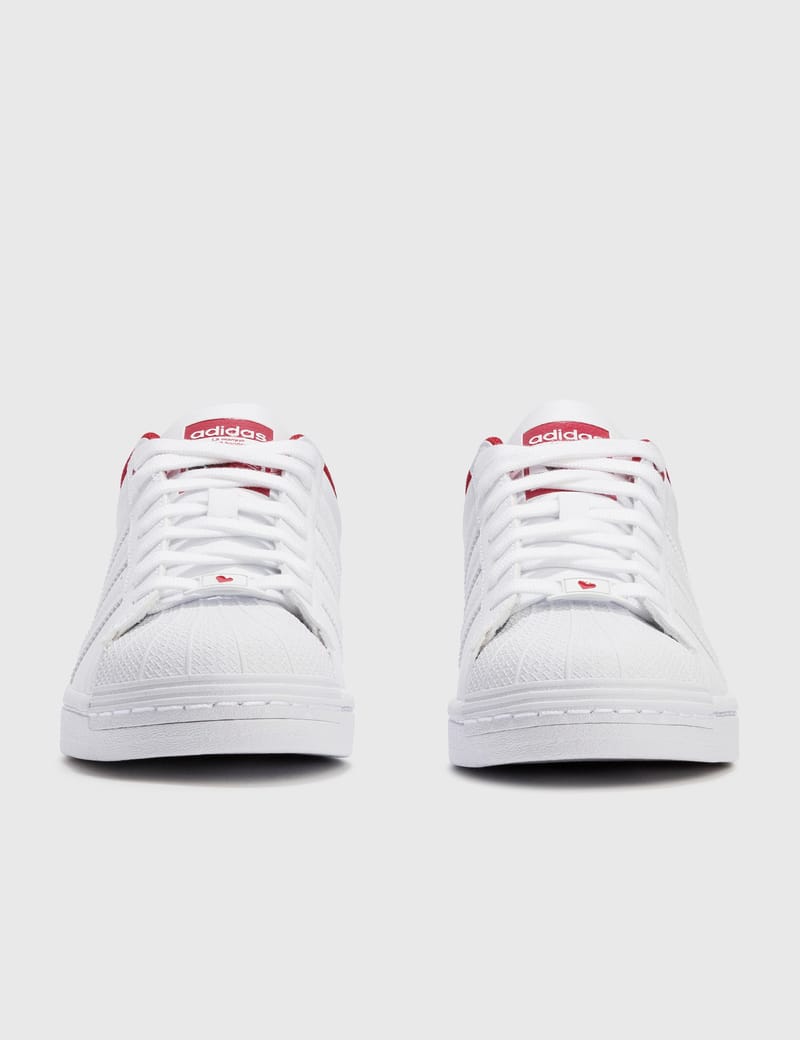 adidas gazelle silver green womens adidas Original Superstar Valentine's Day Shoe - White