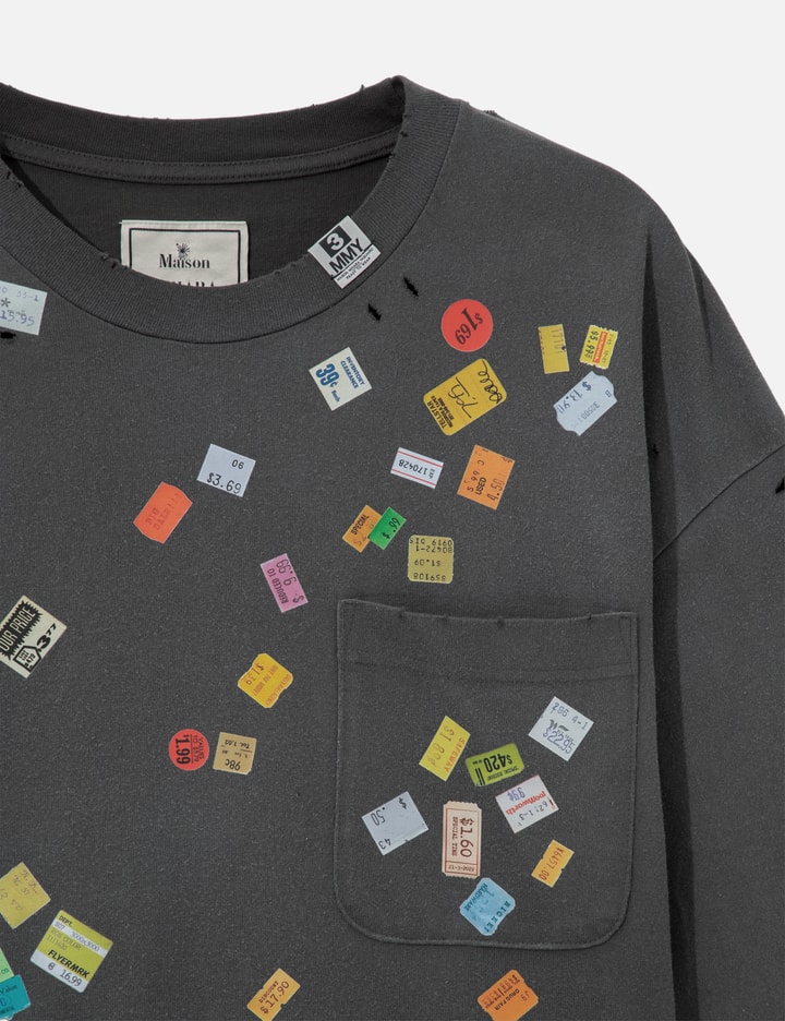 Maison Mihara Yasuhiro Price Tag Sticker Printed T-Shirt