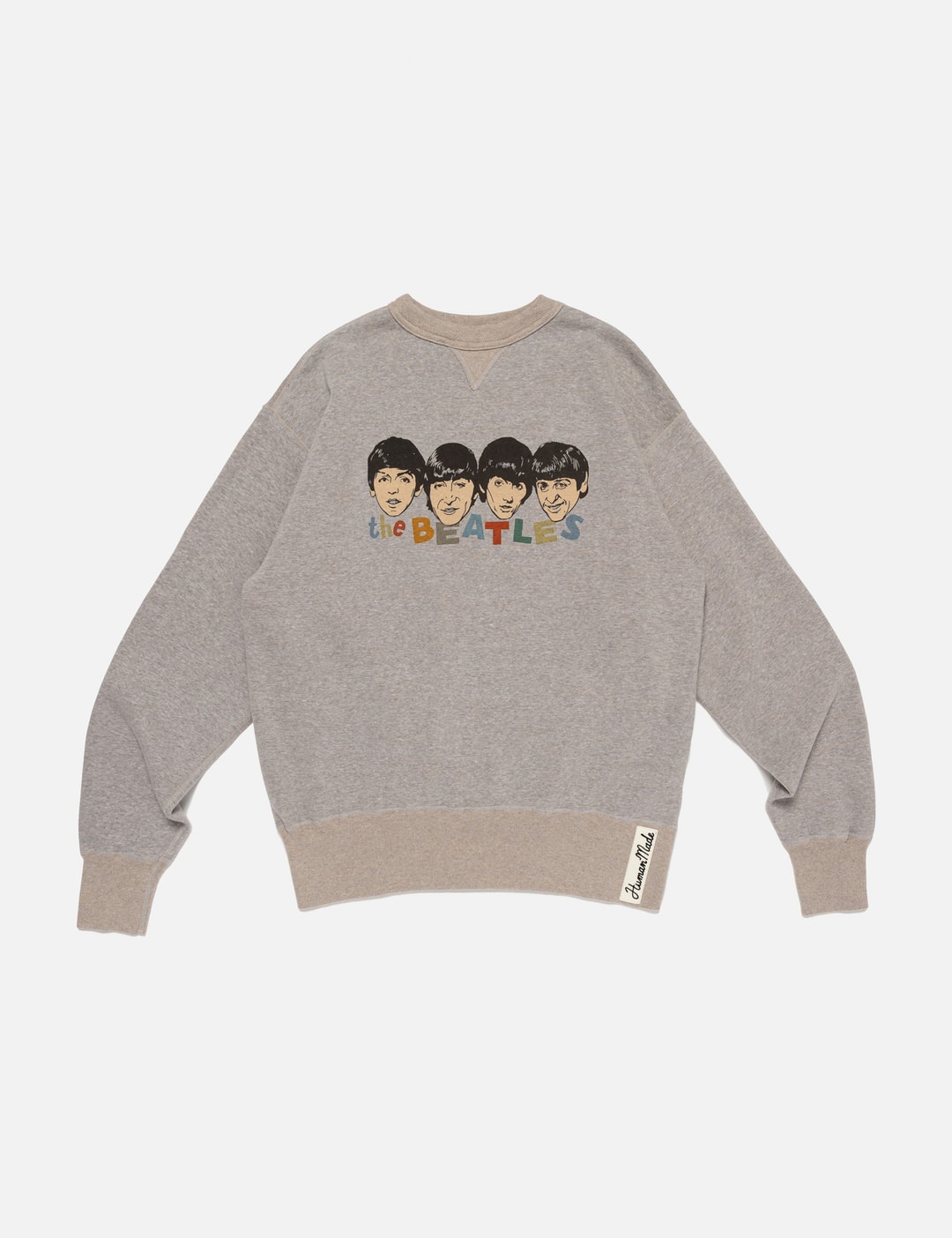 Human Made Multi Striped Sweatshirt - Gray crewneck with soft 