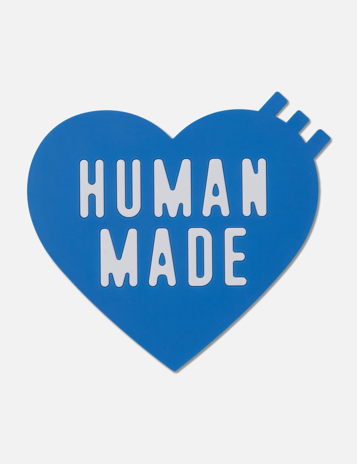 Human Made Heart Rubber Coaster In Blue
