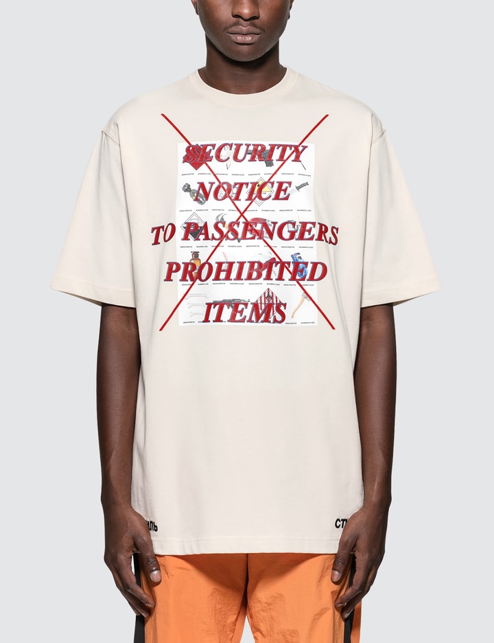 HBX Exclusive Prohibited Items S/S T-Shirt Placeholder Image