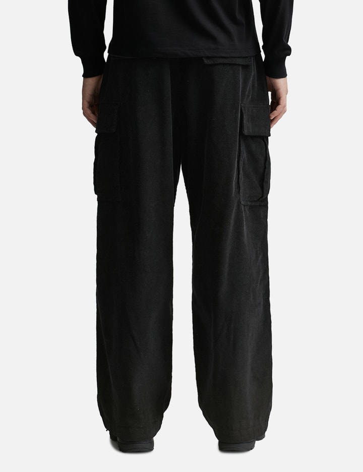 Shop Lmc Corduroy Wide Cargo Pants In Black