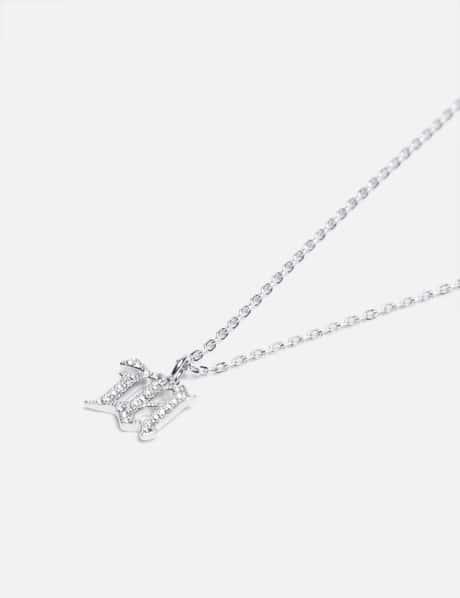 Misbhv - SMALL CRYSTAL M CHAIN SILVER | HBX