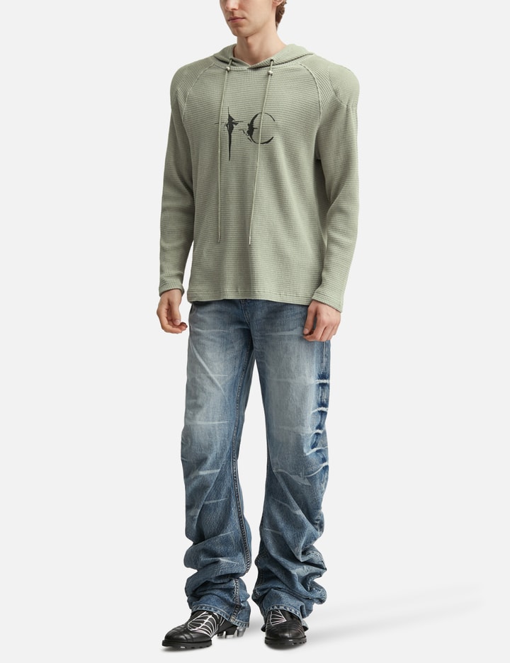 THUG CLUB Bulk Shoulder Waffle Hoodie