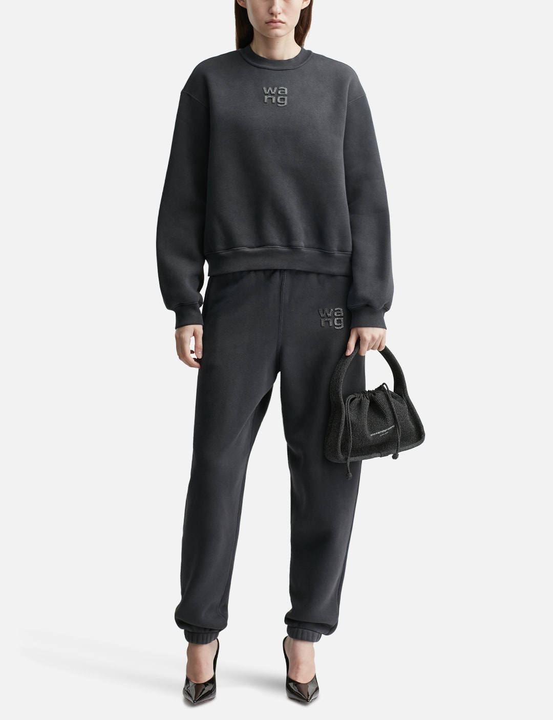 Crewneck Sweatshirt With Hotfix Logo view 12