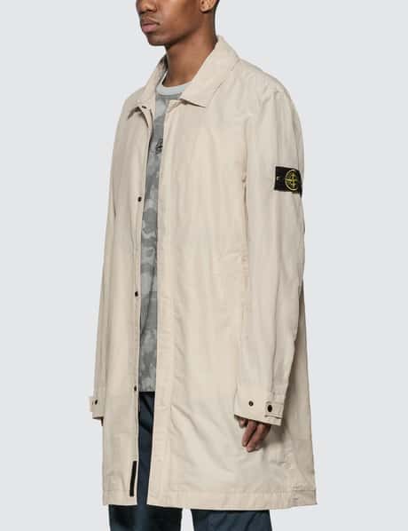 Stone Island Micro Reps Trench Coat HBX - Main Image